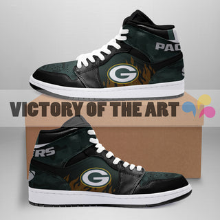 Pro Shop Camo Logo Green Bay Packers Jordan Sneakers