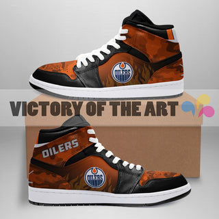 Pro Shop Camo Logo Edmonton Oilers Jordan Sneakers