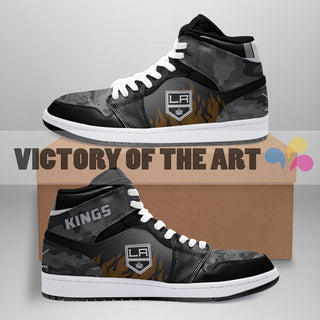 Pro Shop Camo Logo Los Angeles Kings Jordan Sneakers