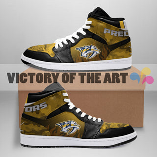 Pro Shop Camo Logo Nashville Predators Jordan Sneakers