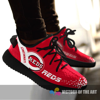 Simple Logo Cincinnati Reds Sneakers As Special Shoes