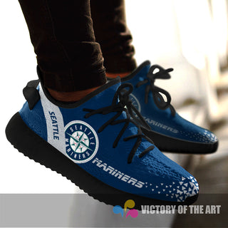 Simple Logo Seattle Mariners Sneakers As Special Shoes