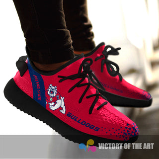 Simple Logo Fresno State Bulldogs Sneakers As Special Shoes