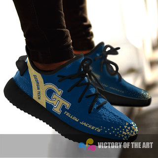 Simple Logo Georgia Tech Yellow Jackets Sneakers As Special Shoes