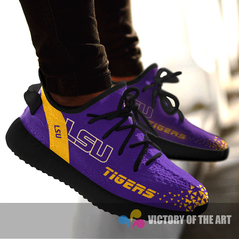 Simple Logo LSU Tigers Sneakers As Special Shoes