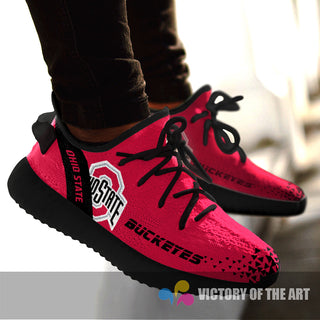 Simple Logo Ohio State Buckeyes Sneakers As Special Shoes