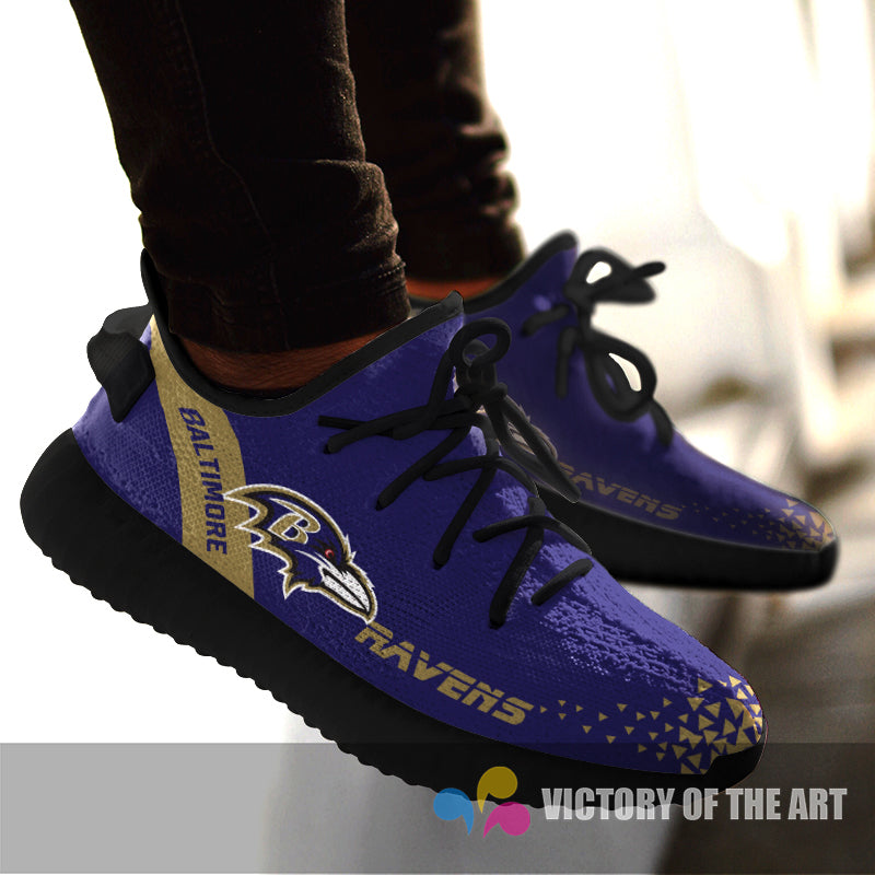 Simple Logo Baltimore Ravens Sneakers As Special Shoes