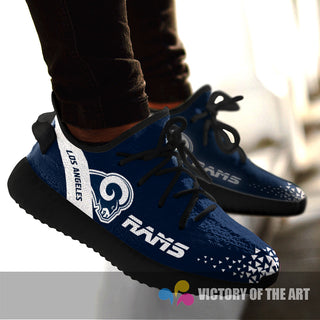 Simple Logo Los Angeles Rams Sneakers As Special Shoes