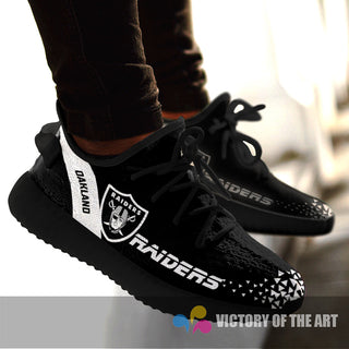 Simple Logo Oakland Raiders Sneakers As Special Shoes