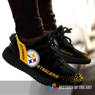Simple Logo Pittsburgh Steelers Sneakers As Special Shoes