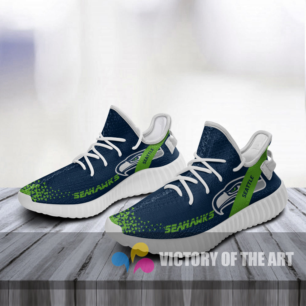Simple Logo Seattle Seahawks Sneakers As Special Shoes