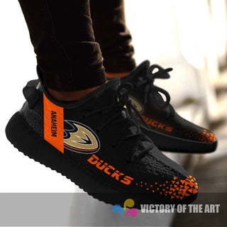 Simple Logo Anaheim Ducks Sneakers As Special Shoes