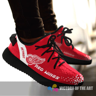 Simple Logo Detroit Red Wings Sneakers As Special Shoes