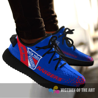 Simple Logo New York Rangers Sneakers As Special Shoes