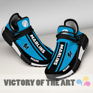 Fashion Unique Miami Marlins Human Race Shoes