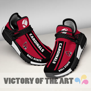 Fashion Unique Ball State Cardinals Human Race Shoes