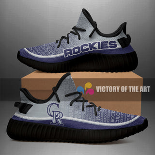 Words In Line Logo Colorado Rockies Yeezy Shoes