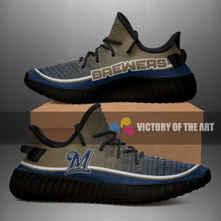 Words In Line Logo Milwaukee Brewers Yeezy Shoes