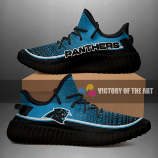 Words In Line Logo Carolina Panthers Yeezy Shoes