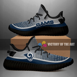 Words In Line Logo Los Angeles Rams Yeezy Shoes
