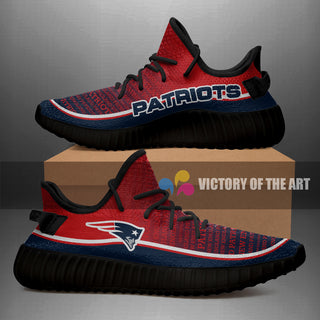 Words In Line Logo New England Patriots Yeezy Shoes