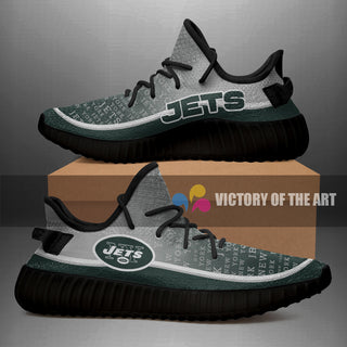 Words In Line Logo New York Jets Yeezy Shoes