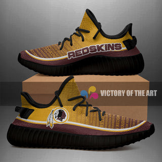 Words In Line Logo Washington Redskins Yeezy Shoes