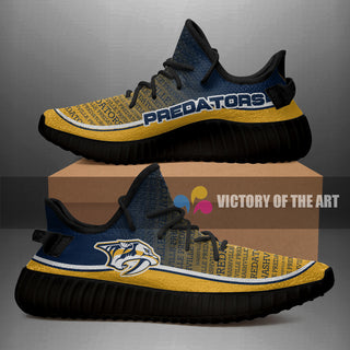 Words In Line Logo Nashville Predators Yeezy Shoes