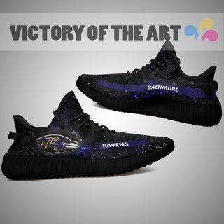 Art Scratch Mystery Baltimore Ravens Shoes Yeezy