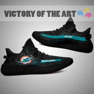 Art Scratch Mystery Miami Dolphins Shoes Yeezy