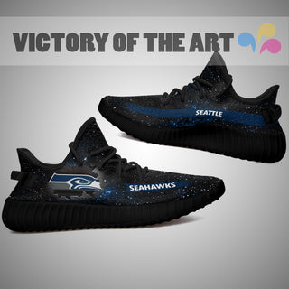 Art Scratch Mystery Seattle Seahawks Shoes Yeezy