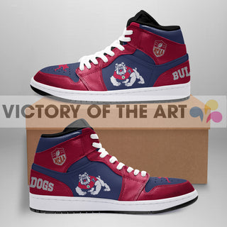 Simple Logo Fresno State Bulldogs Jordan Shoes