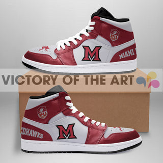 Simple Logo Miami RedHawks Jordan Shoes