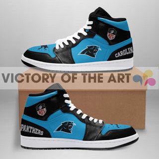 Simple Logo Carolina Panthers Jordan Shoes