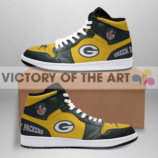 Simple Logo Green Bay Packers Jordan Shoes