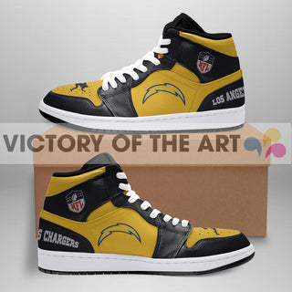 Simple Logo Los Angeles Chargers Jordan Shoes