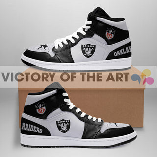 Simple Logo Oakland Raiders Jordan Shoes
