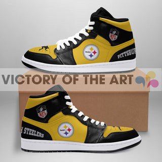 Simple Logo Pittsburgh Steelers Jordan Shoes