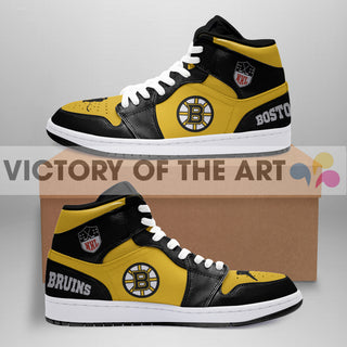Simple Logo Boston Bruins Jordan Shoes
