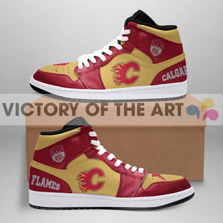 Simple Logo Calgary Flames Jordan Shoes