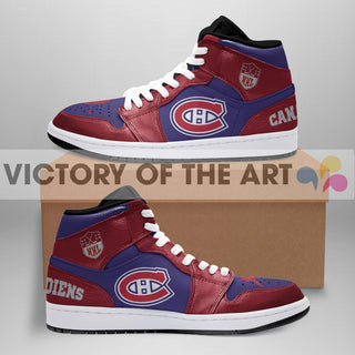 Simple Logo Montreal Canadiens Jordan Shoes