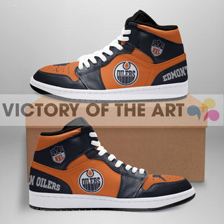 Simple Logo Edmonton Oilers Jordan Shoes