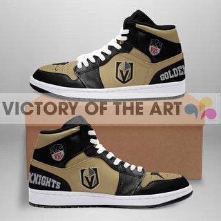 Simple Logo Vegas Golden Knights Jordan Shoes