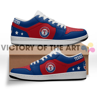 Gorgeous Simple Logo Texas Rangers Low Jordan Shoes