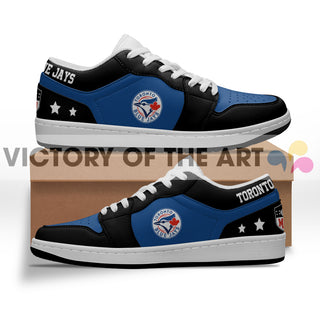Gorgeous Simple Logo Toronto Blue Jays Low Jordan Shoes
