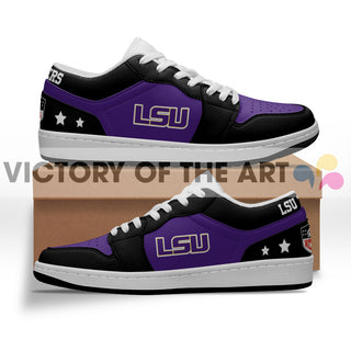 Gorgeous Simple Logo LSU Tigers Low Jordan Shoes