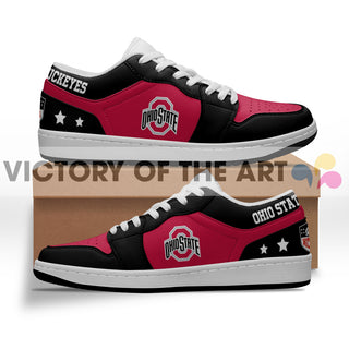 Gorgeous Simple Logo Ohio State Buckeyes Low Jordan Shoes