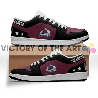 Gorgeous Simple Logo Colorado Avalanche Low Jordan Shoes