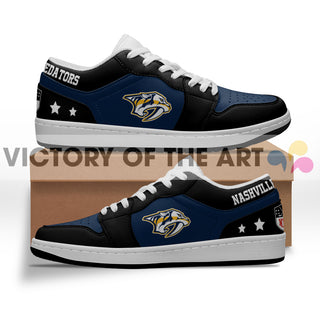 Gorgeous Simple Logo Nashville Predators Low Jordan Shoes