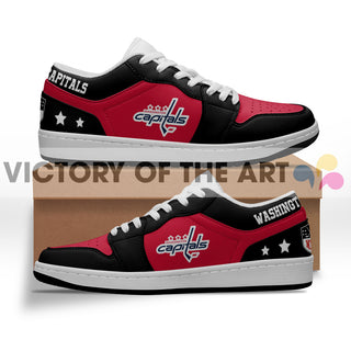 Gorgeous Simple Logo Washington Capitals Low Jordan Shoes